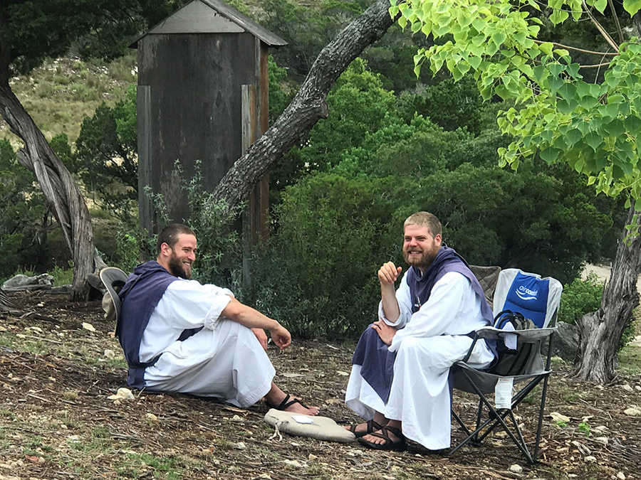 Br. Mikael & Br. Daniel Relaxing
